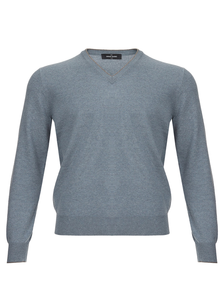 Maglione Cashmere Scollo a V Gran Sasso