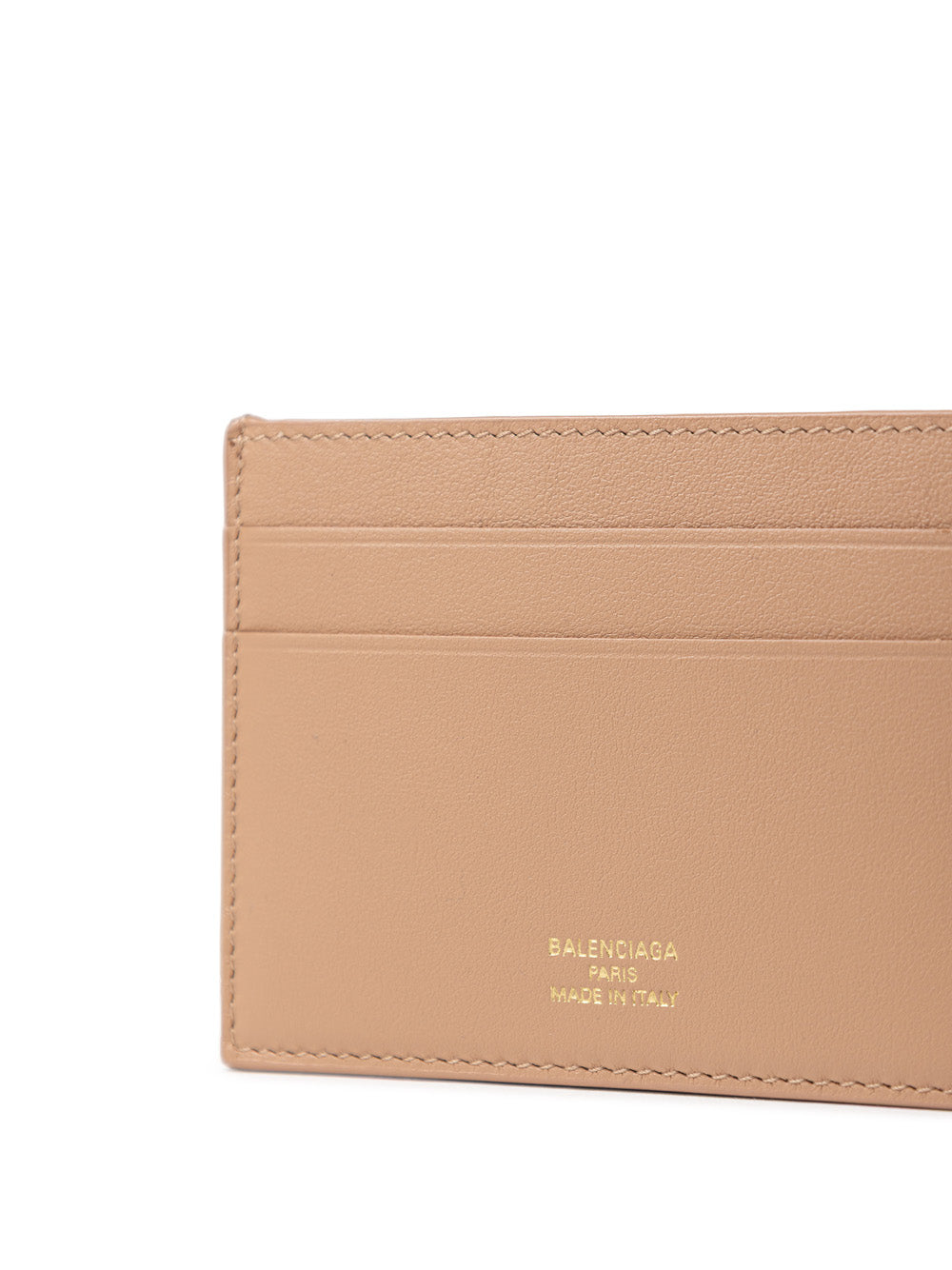 Portacarte in Pelle Beige Scuro Balenciaga