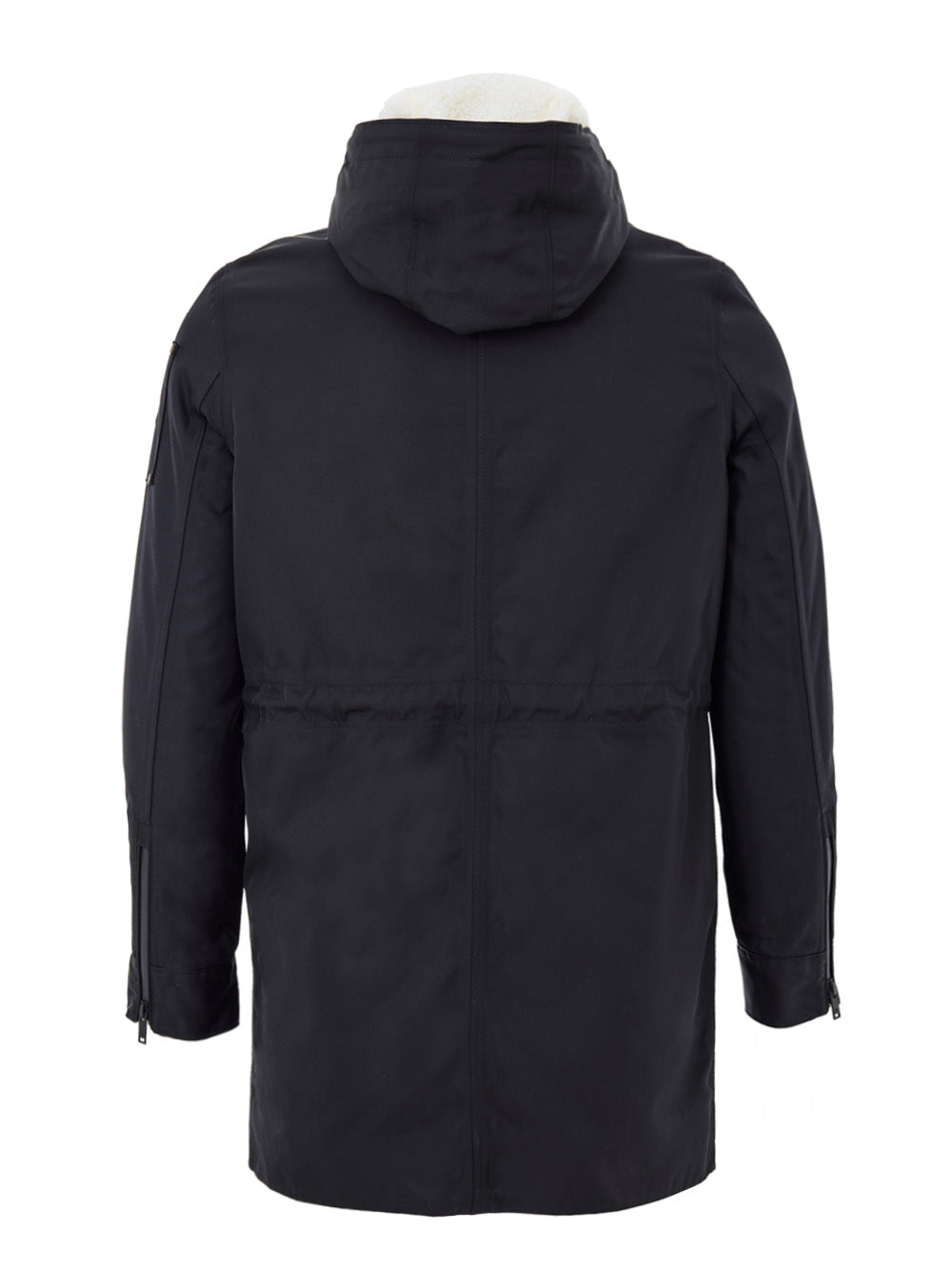 Parka con Coulisse in Blu con Sheep Fur Moose Knuckles