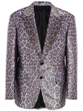 Tom Ford Giacca Monopetto Uomo - Maculata Viola e Nero