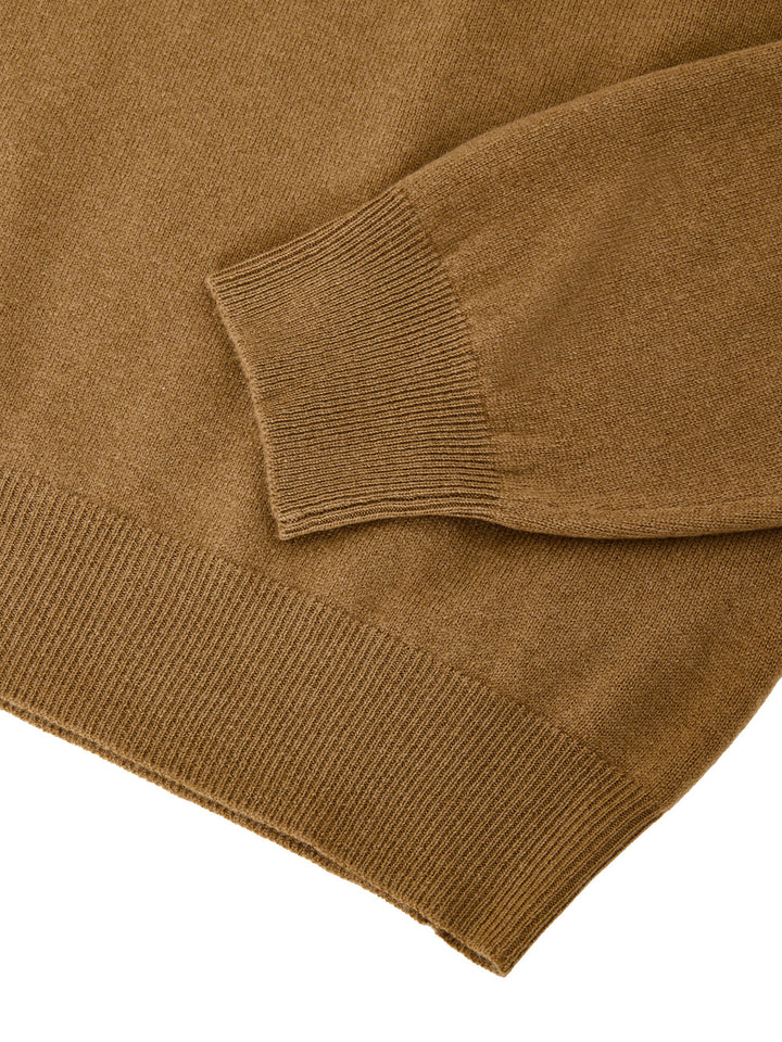 Maglione Dolcevita Marrone in Lana Sottile Gran Sasso