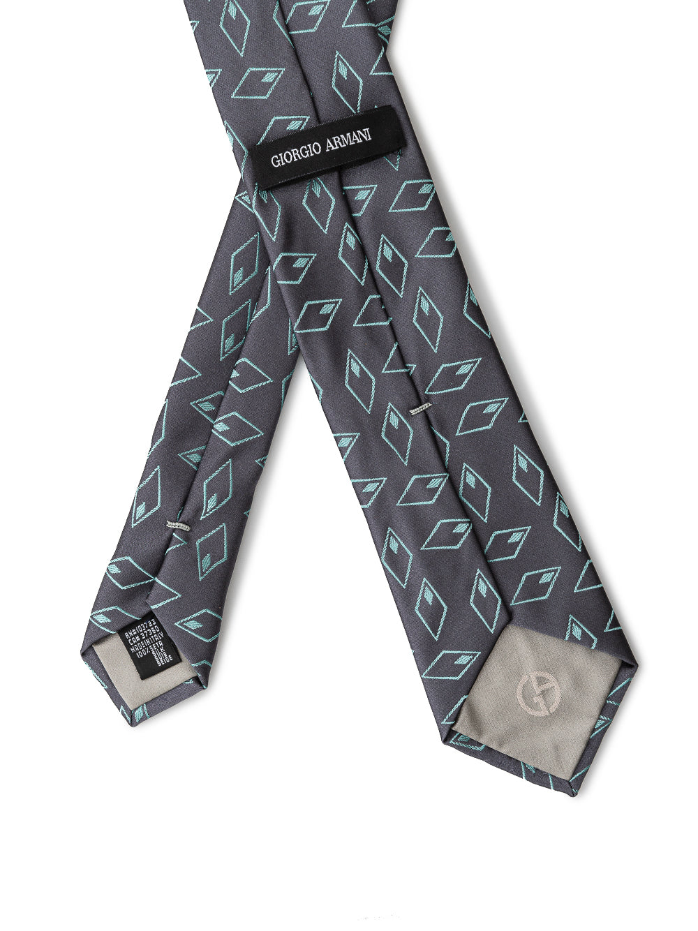 Anthracite Silk Tie by Giorgio Armani