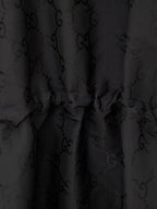 Mantella Nera con Logo Web e Stampa Monogramma GG Gucci