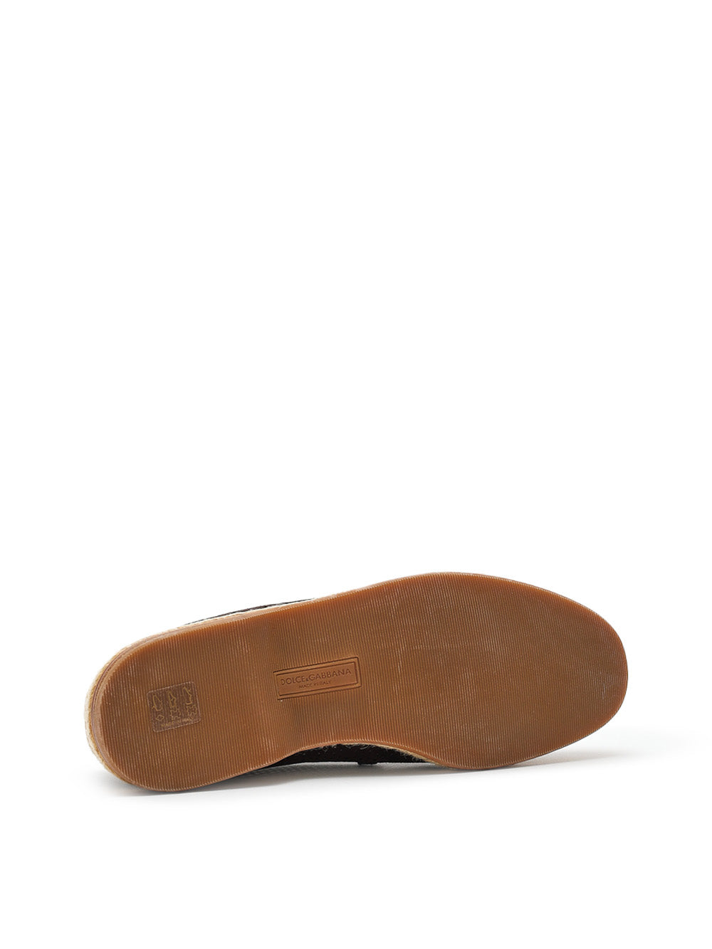 Pantofola in Suede Forata Marrone Dolce & Gabbana