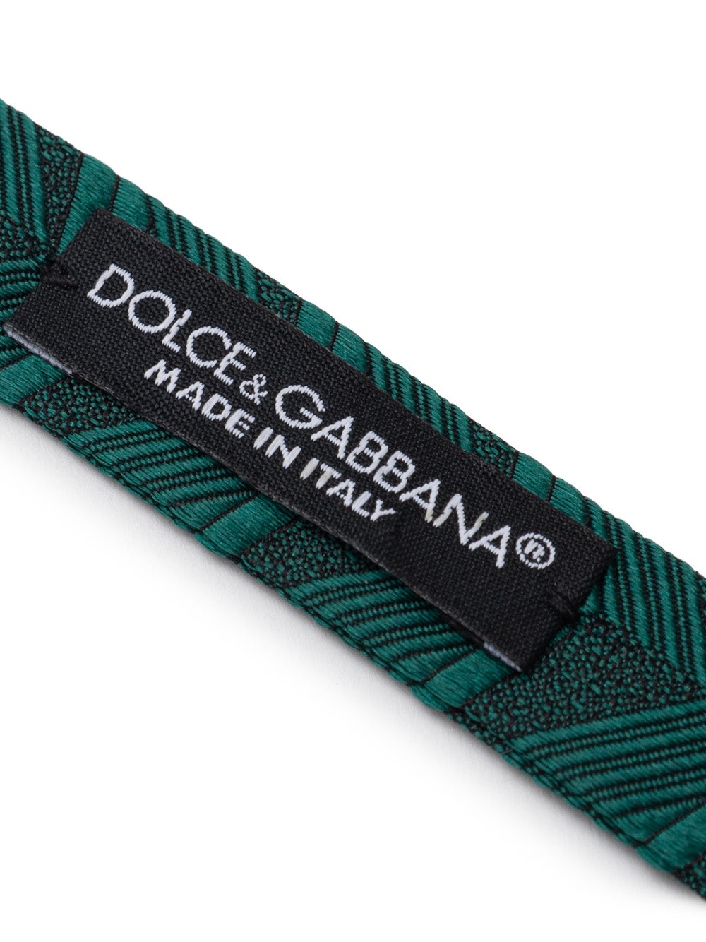 Papillon verde in seta Dolce & Gabbana