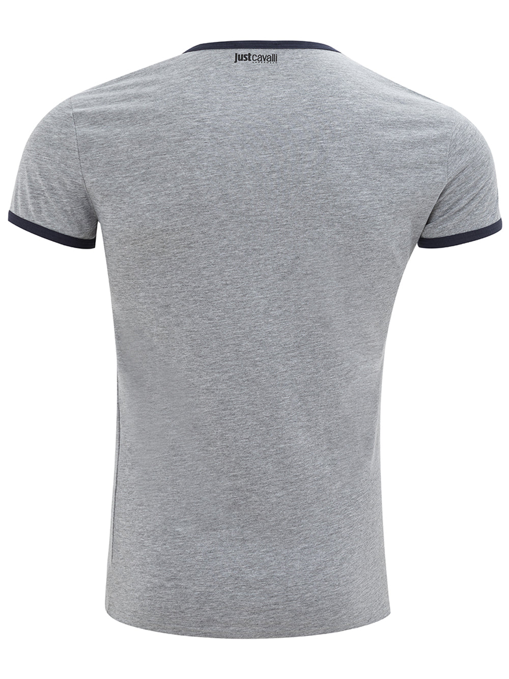 Just Cavalli Gray Cotton T-Shirt