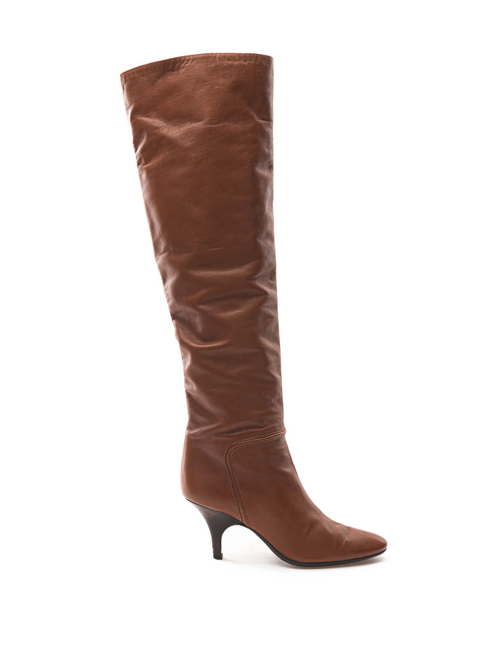 Vicini Brown Leather High Boot