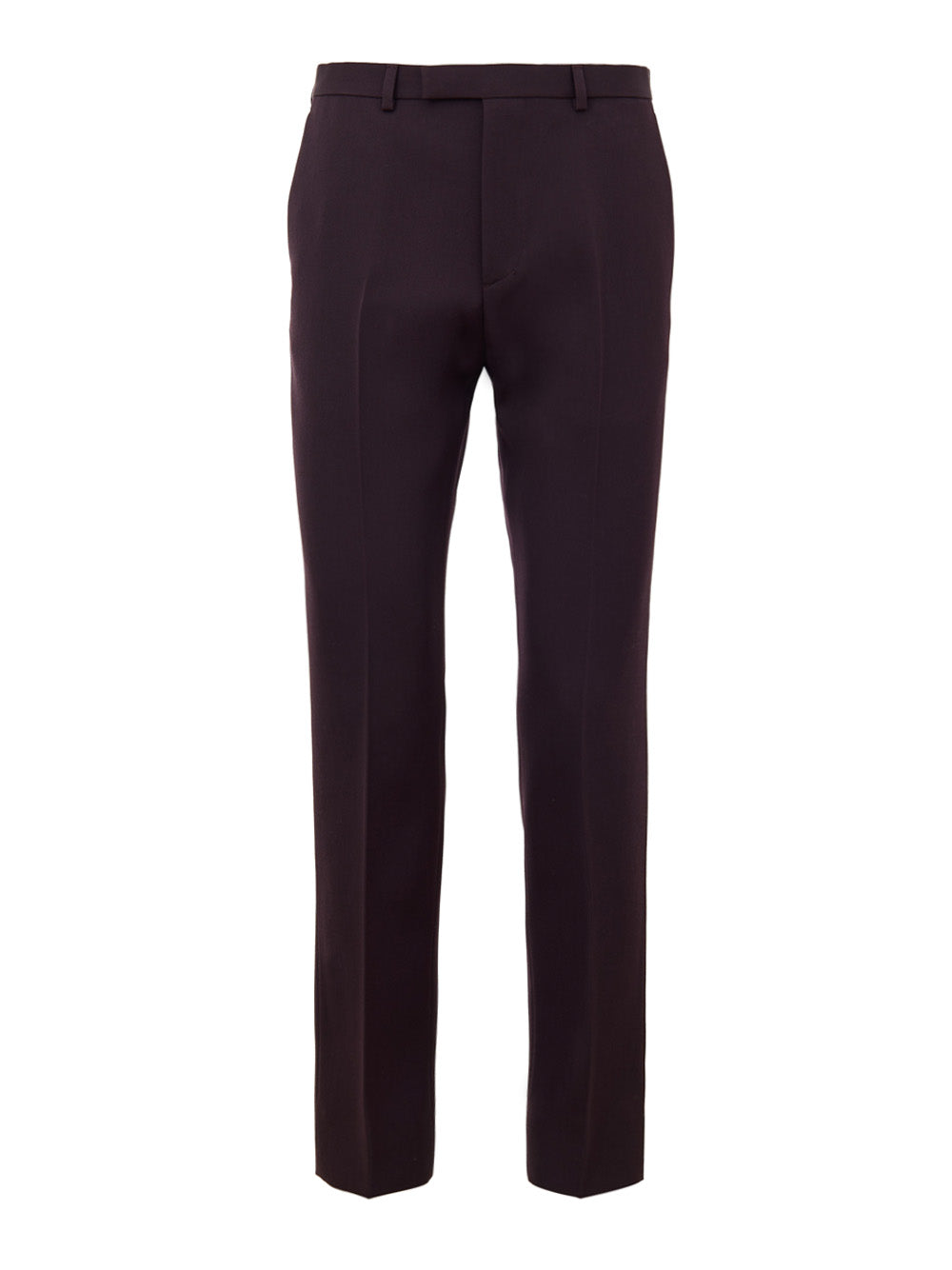 Pantalone Sartoriale Bordeaux con Ricamo Logo Gucci