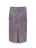 Gonna Lurex in Eco-Pelle Viola Tom Ford