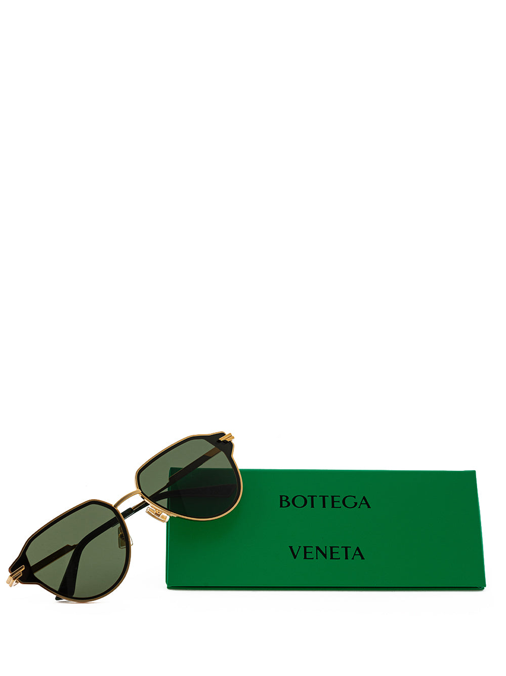 Bottega Veneta Gold Sunglasses