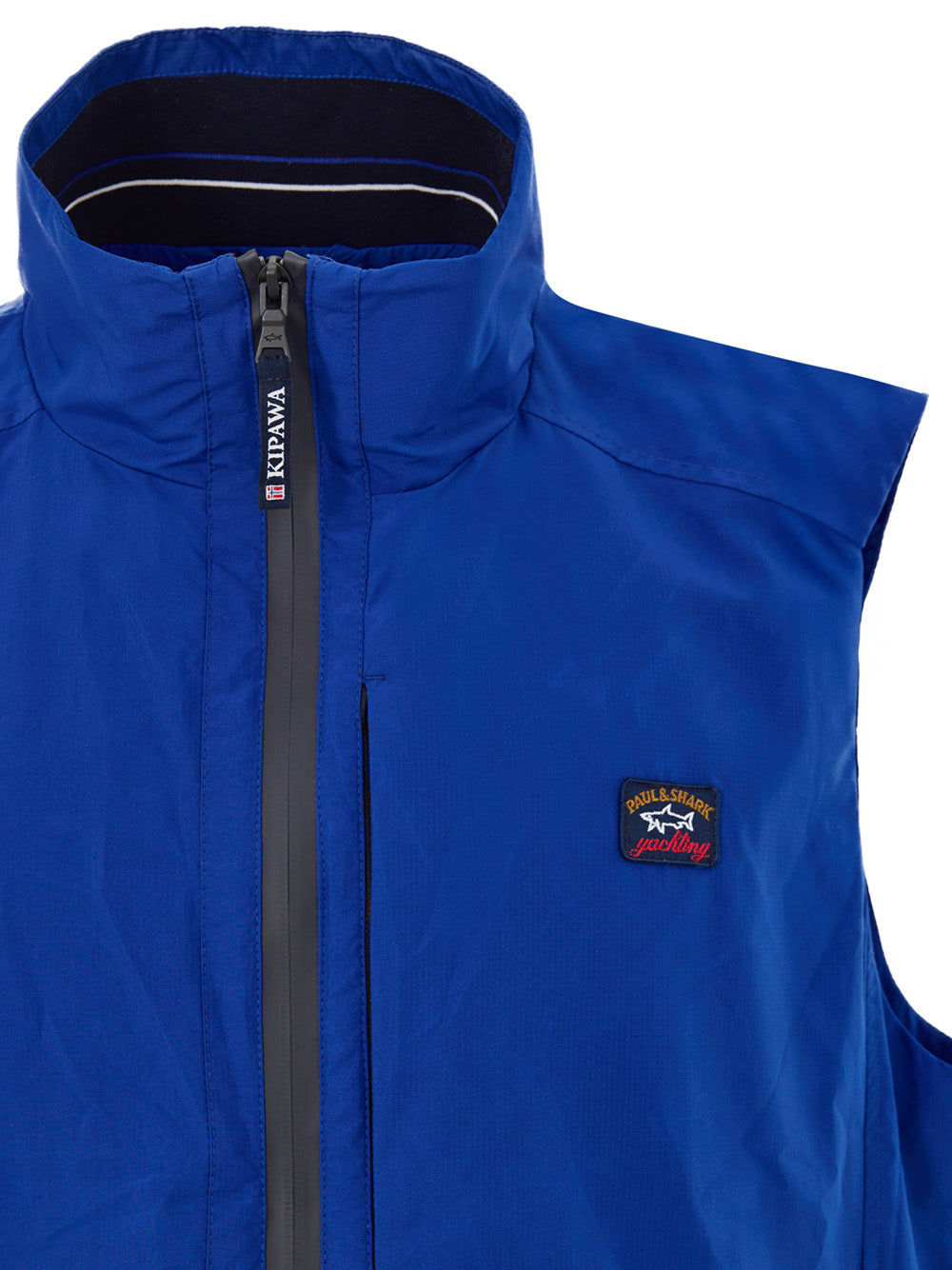 Giubbino Smanicato in Tessuto Tecnico Blu Paul & Shark
