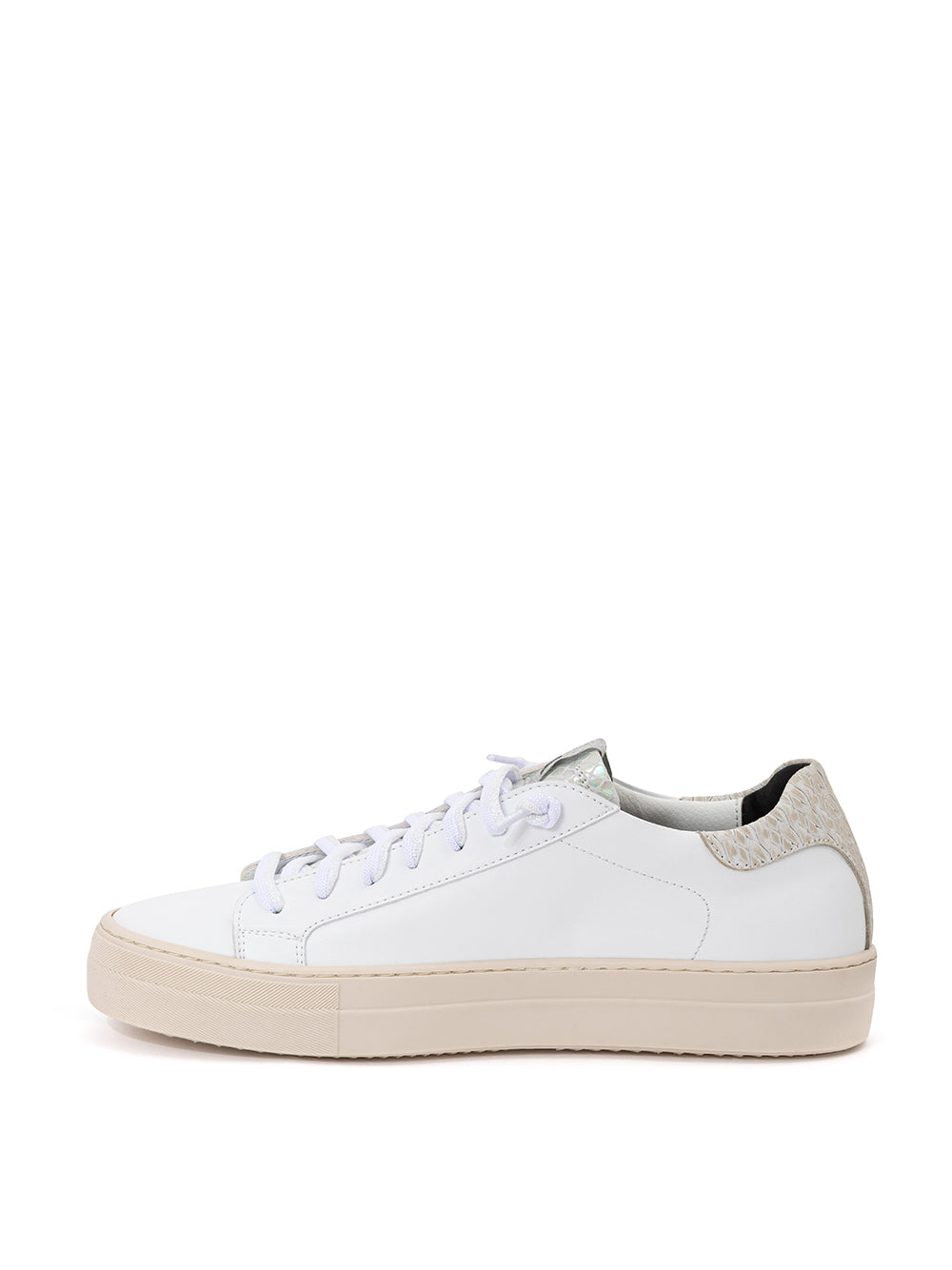 Sneakers Thea Piton in Pelle bianca P448.