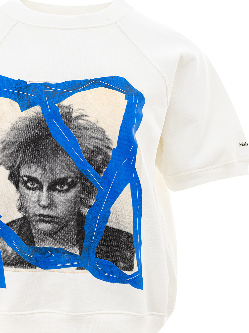 Half-sleeved sweatshirt with Maison Margiela print