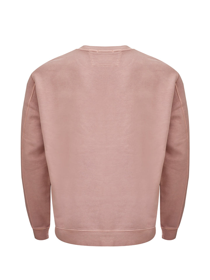 Crewneck sweatshirt with CP Company embroidered logo