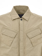 Giubbino Overshirt in Tessuto Tecnico Beige Paul & Shark