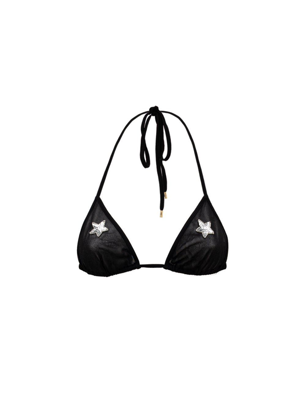 Reggiseno in Tulle Nero con Stelline Tom Ford
