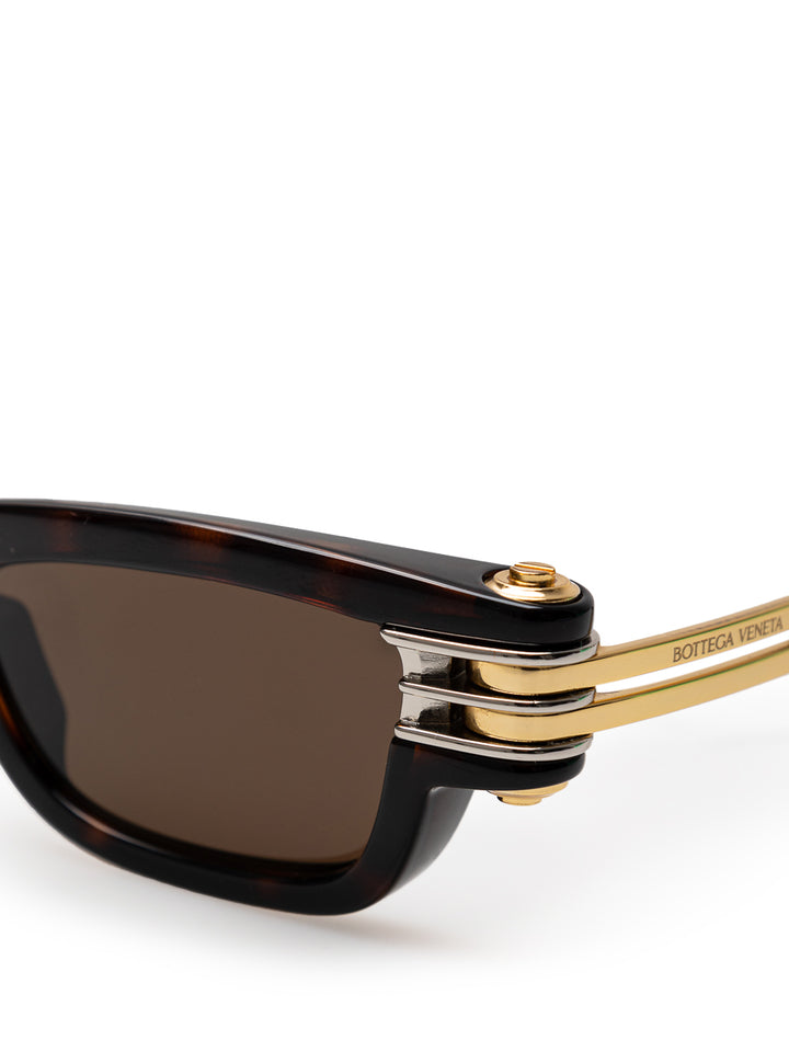 Square Bolt Sunglasses by Bottega Veneta