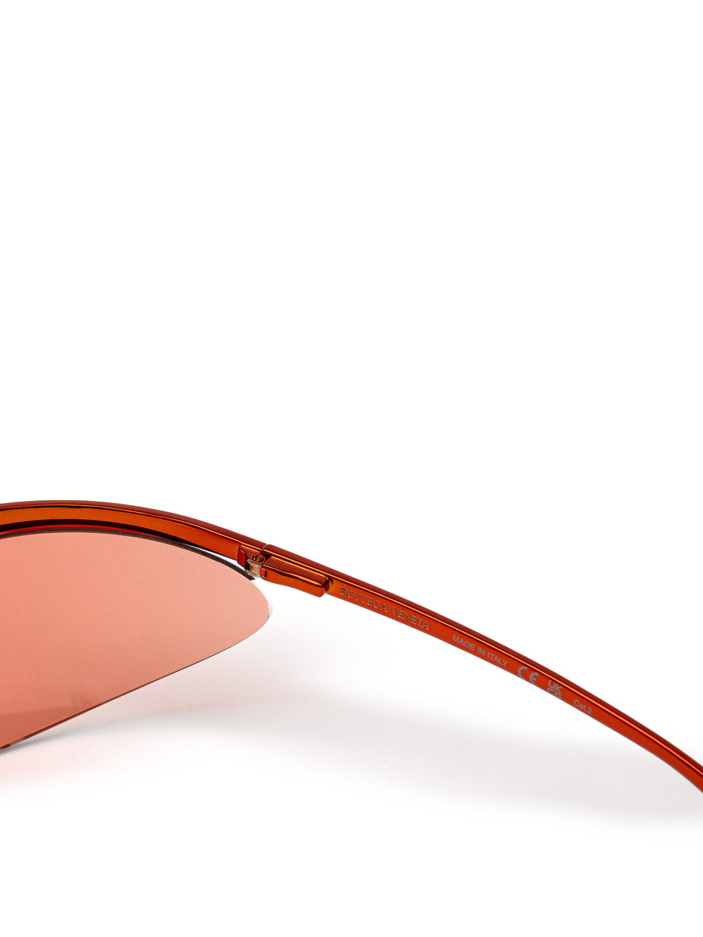 Occhiali da Sole in Metallo Arancione Bottega Veneta