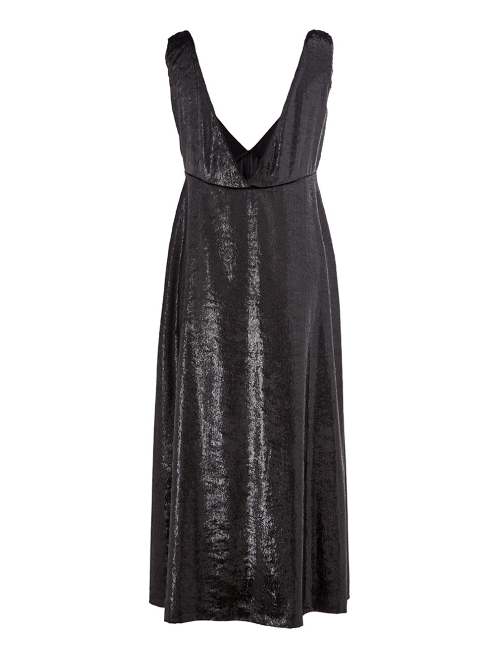 Abito con Spalline Effetto Lucido in Velvet