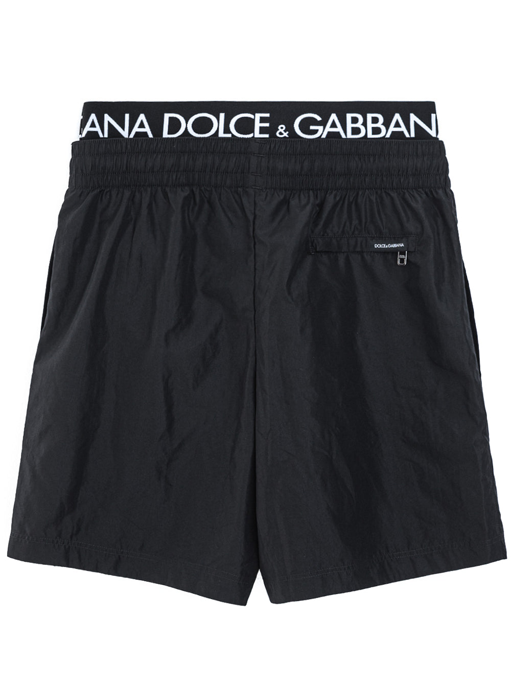 Bañador con doble banda elástica con logo Dolce & Gabbana.