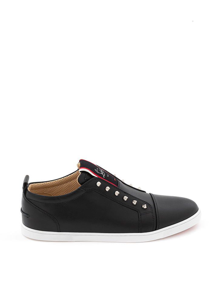 Sneaker F.A.V Fique a Vontade in Pelle Nera Christian Louboutin