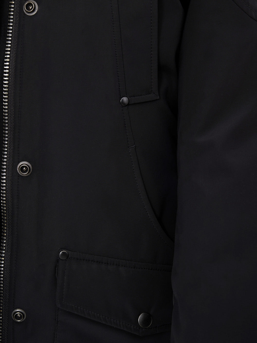 Field Jacket con Cappuccio in Nero Moose Knuckles