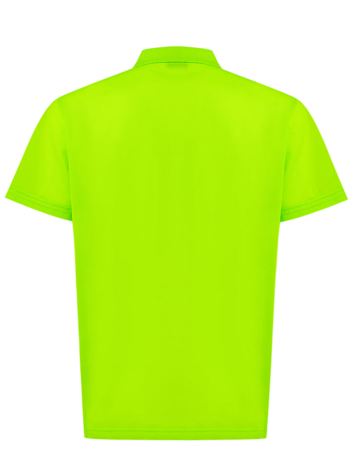 Fluo Cotton Polo with Dior Logo