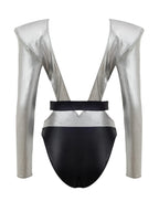Costume Maniche Lunghe Silver Dolce & Gabbana