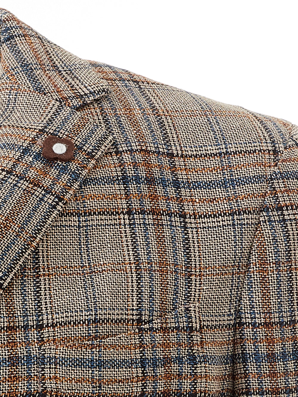 Giacca Check Tortora Lardini