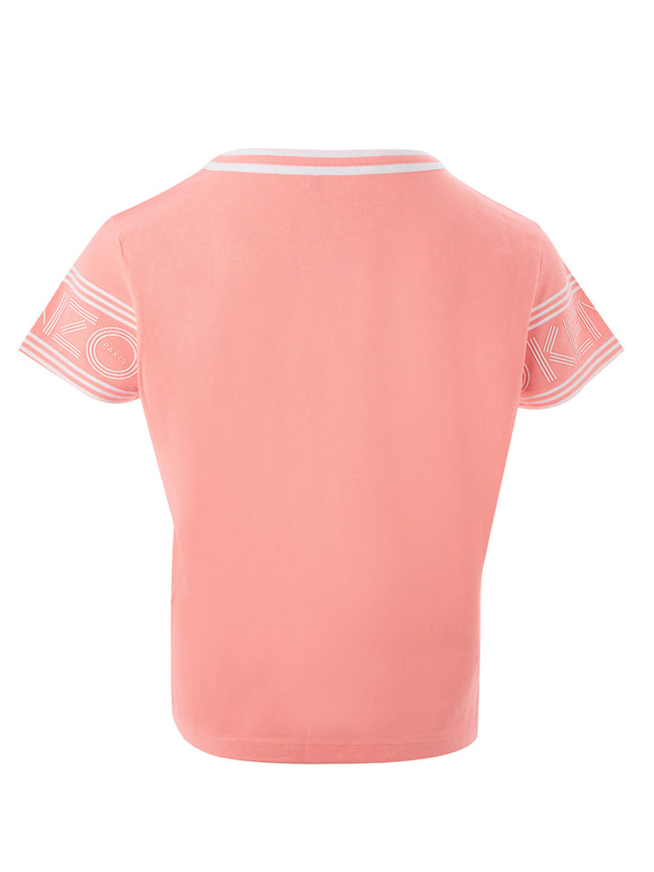 T-Shirt in Cotone Rosa Kenzo