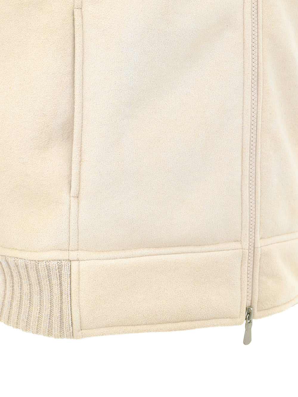 Giubbino Smanicato in Montone Beige Gran Sasso