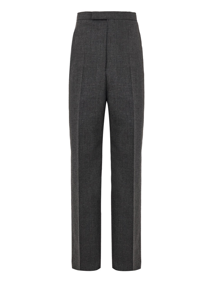 Pantalones de vestir en lana gris Thom Browne