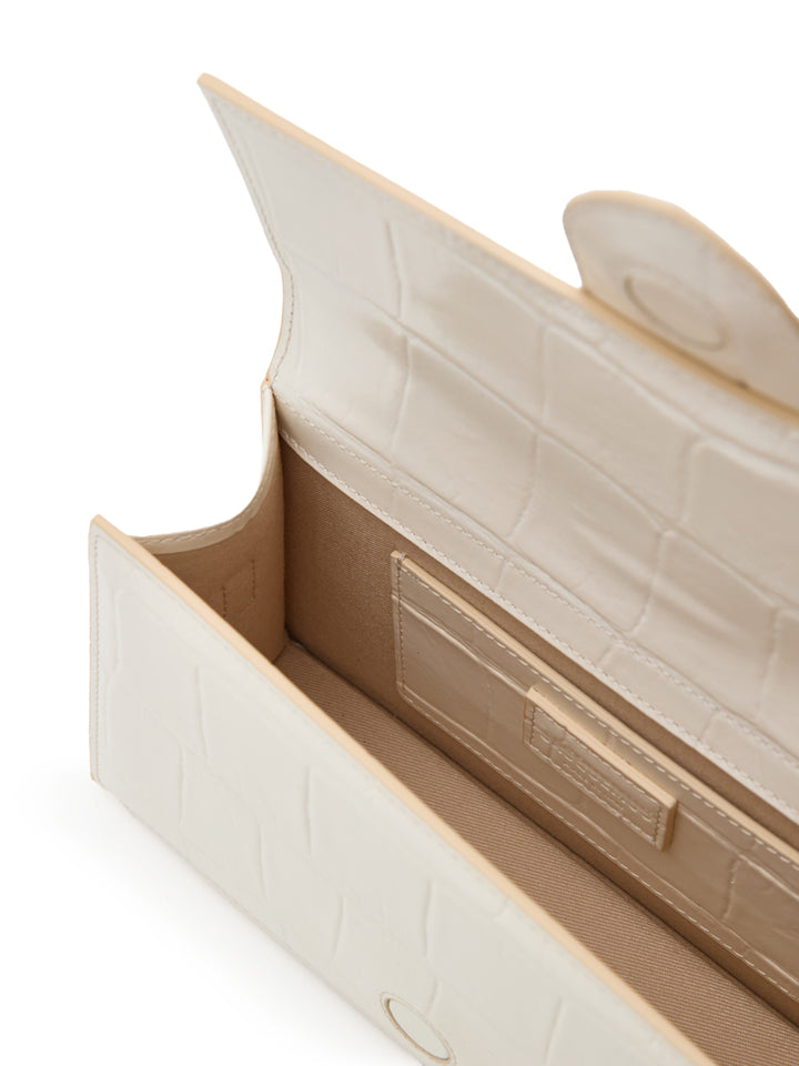 Τσάντα ώμου le grand παιδί σε έντυπη λευκή καρύδα jacquemus