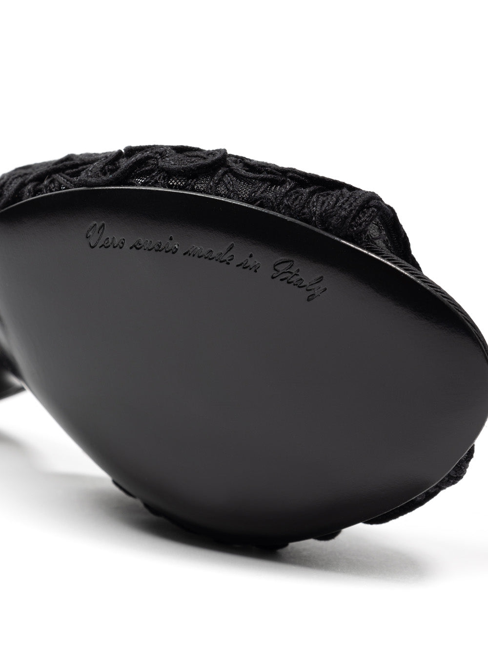 Ciabatta Tacco Ricamo Cordonet Dolce & Gabbana