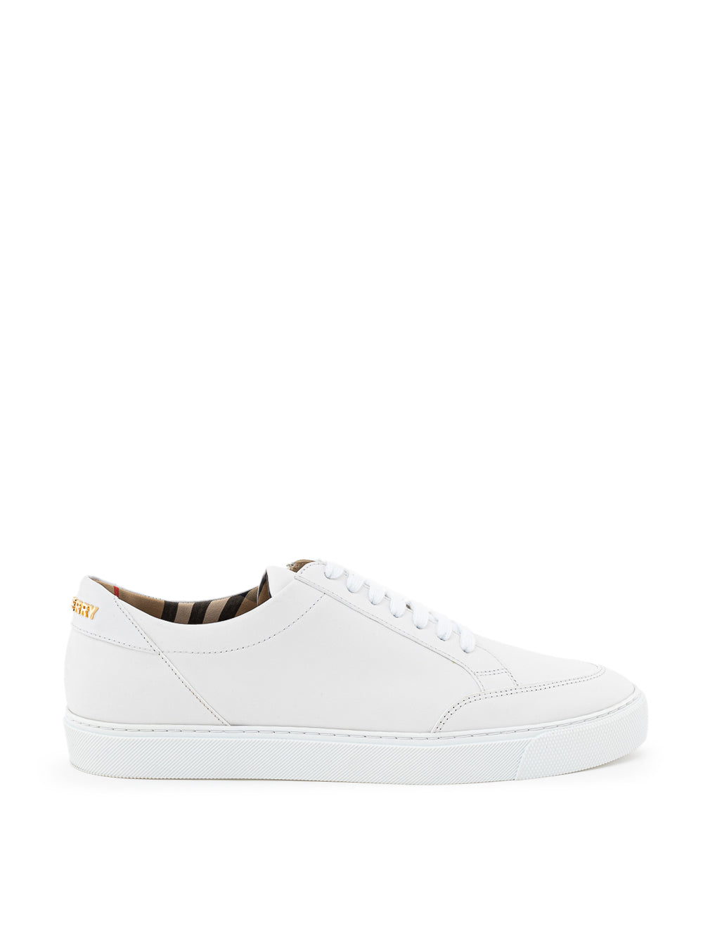 Sneaker in Pelle Bianca Burberry