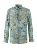Camicia Stampa Floreale in Azzurro Tom Ford