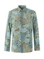 Camicia Stampa Floreale in Azzurro Tom Ford