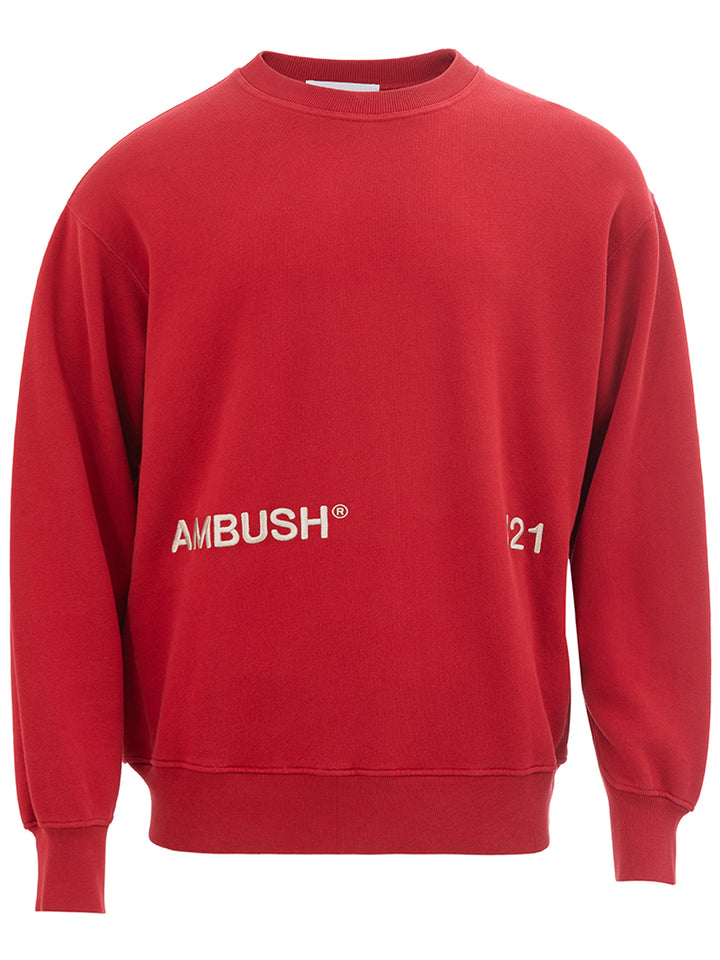 Sudadera roja con logo Ambush