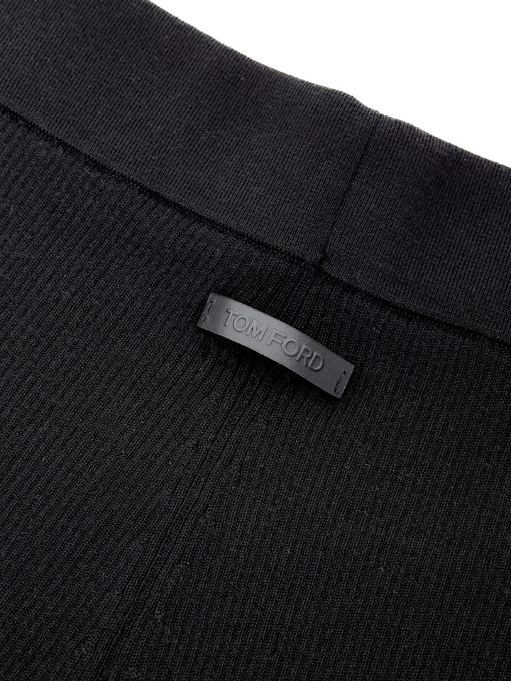 Pantalone Legging Nero da Equitazione in Misto Cashmere Tom Ford