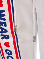 Pantalone Tuta Bianco con Logo GCDS