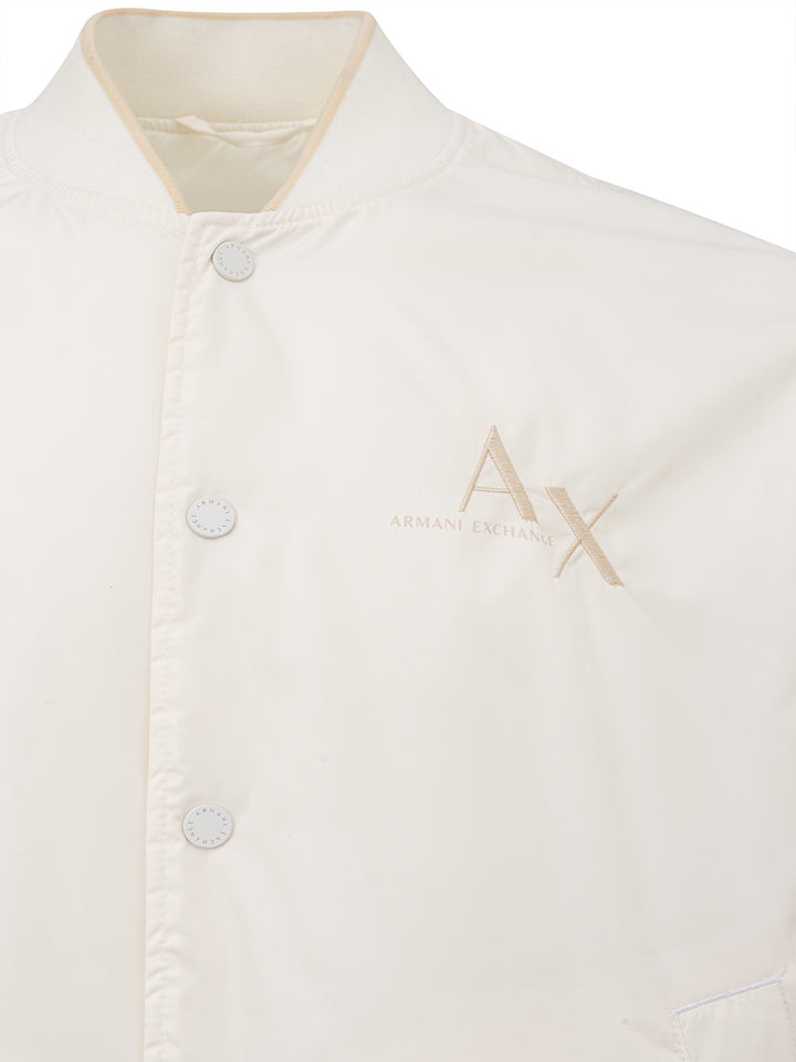 White jacket in Armani Exchange technical fabric