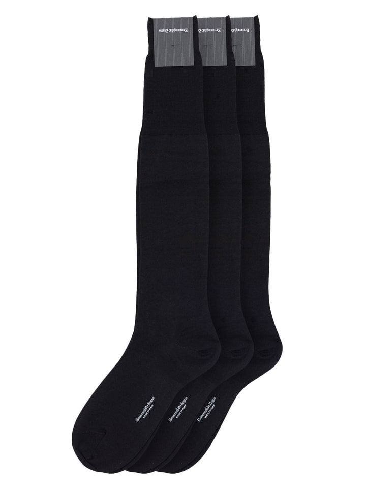 Chaussettes Tripack en mélange de laine mérinos Zegna