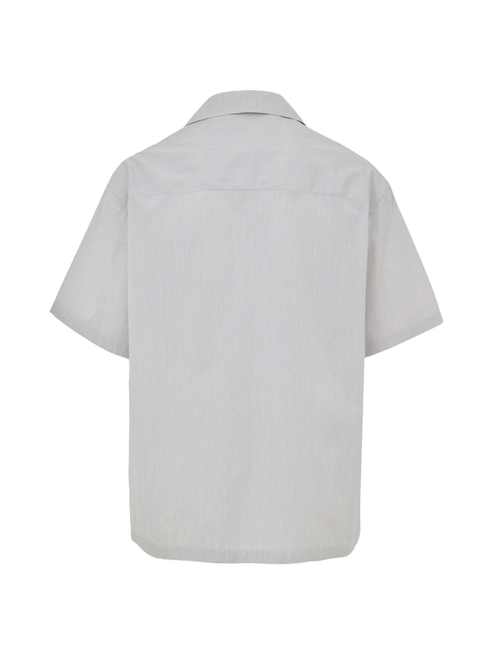 Camicia Maniche Corte a Righe Boxy Fit Jil Sander