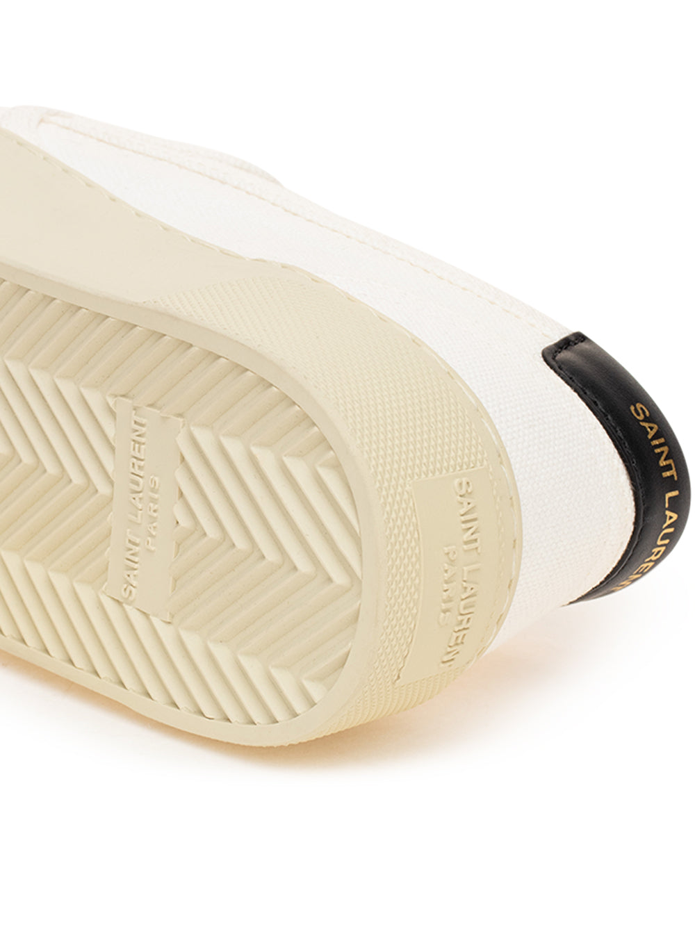 Slip on in White Saint Laurent Canvas.