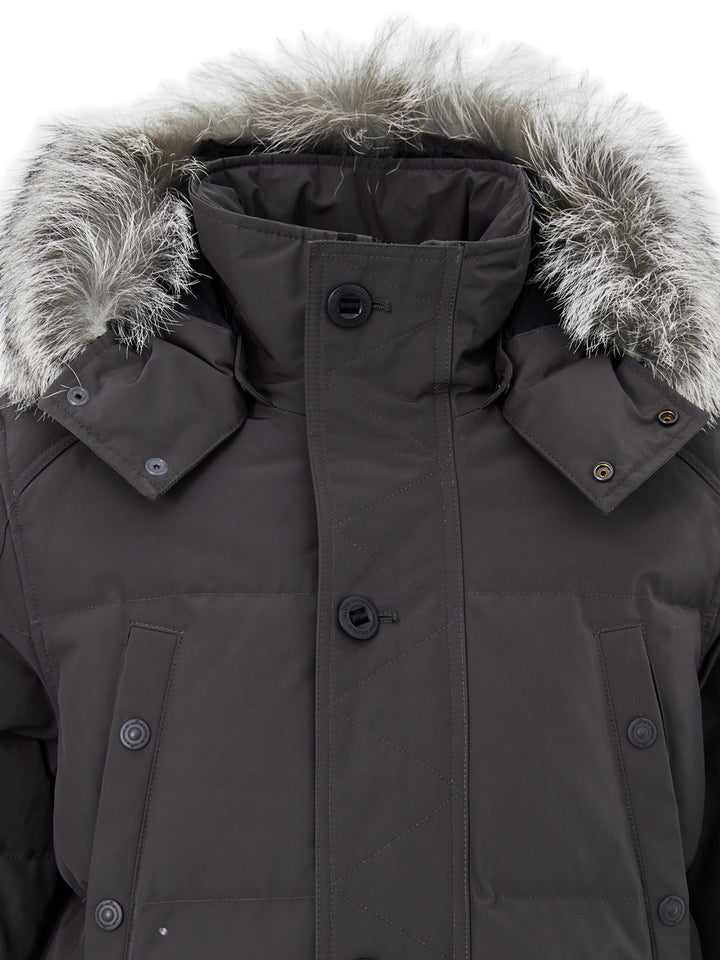 Giubbino Field Jacket in Grigio Scuro Moose Knuckles