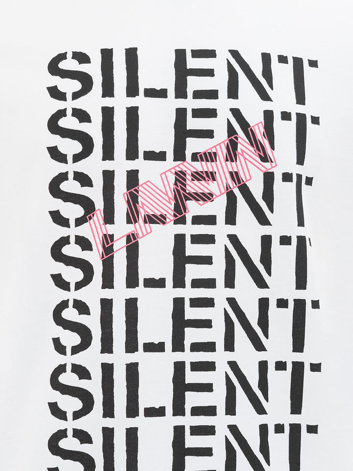 T-Shirt Bianca 'Silent' Lanvin