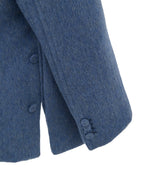 Giacca Caban Blu Chiaro in Lana Gucci
