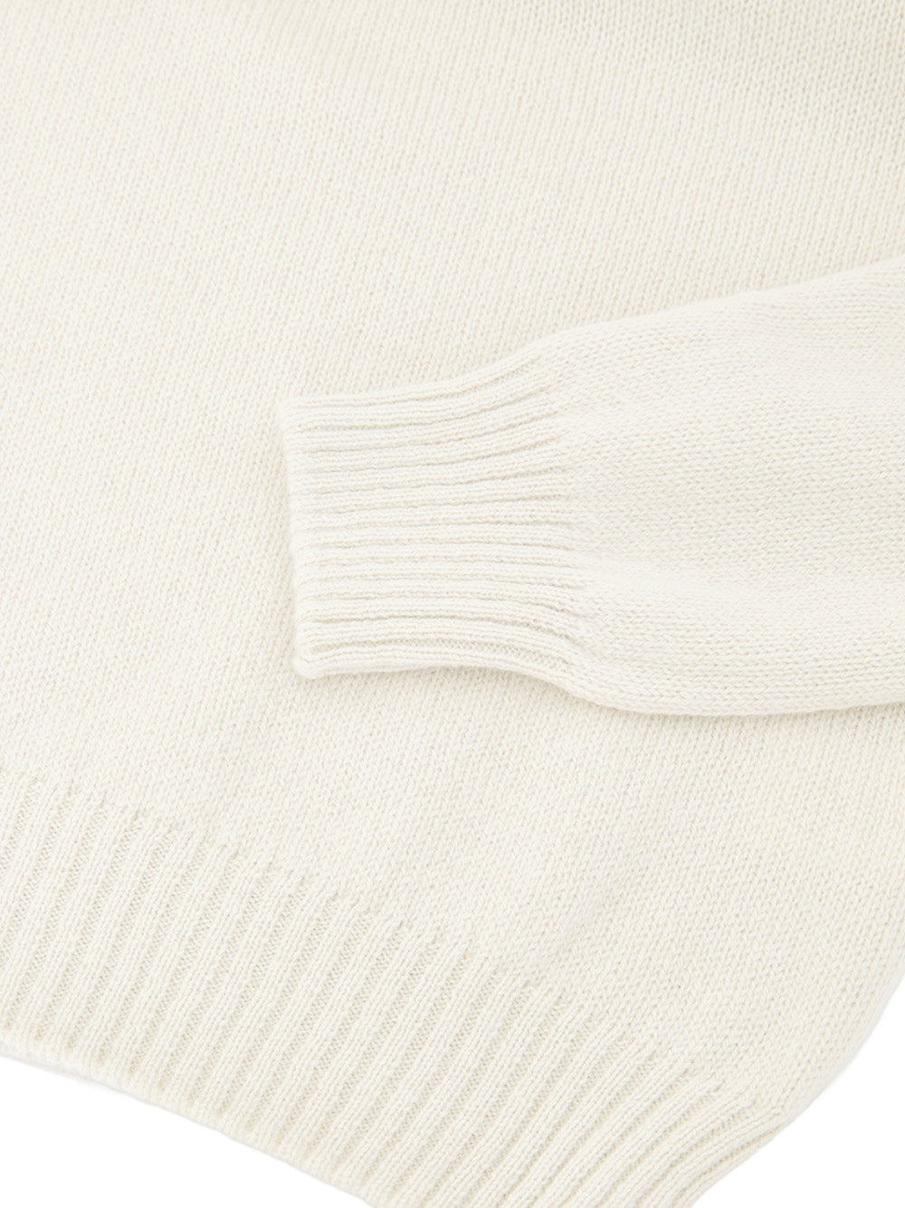 Maglione Dolcevita in Lana Bianco Gran Sasso