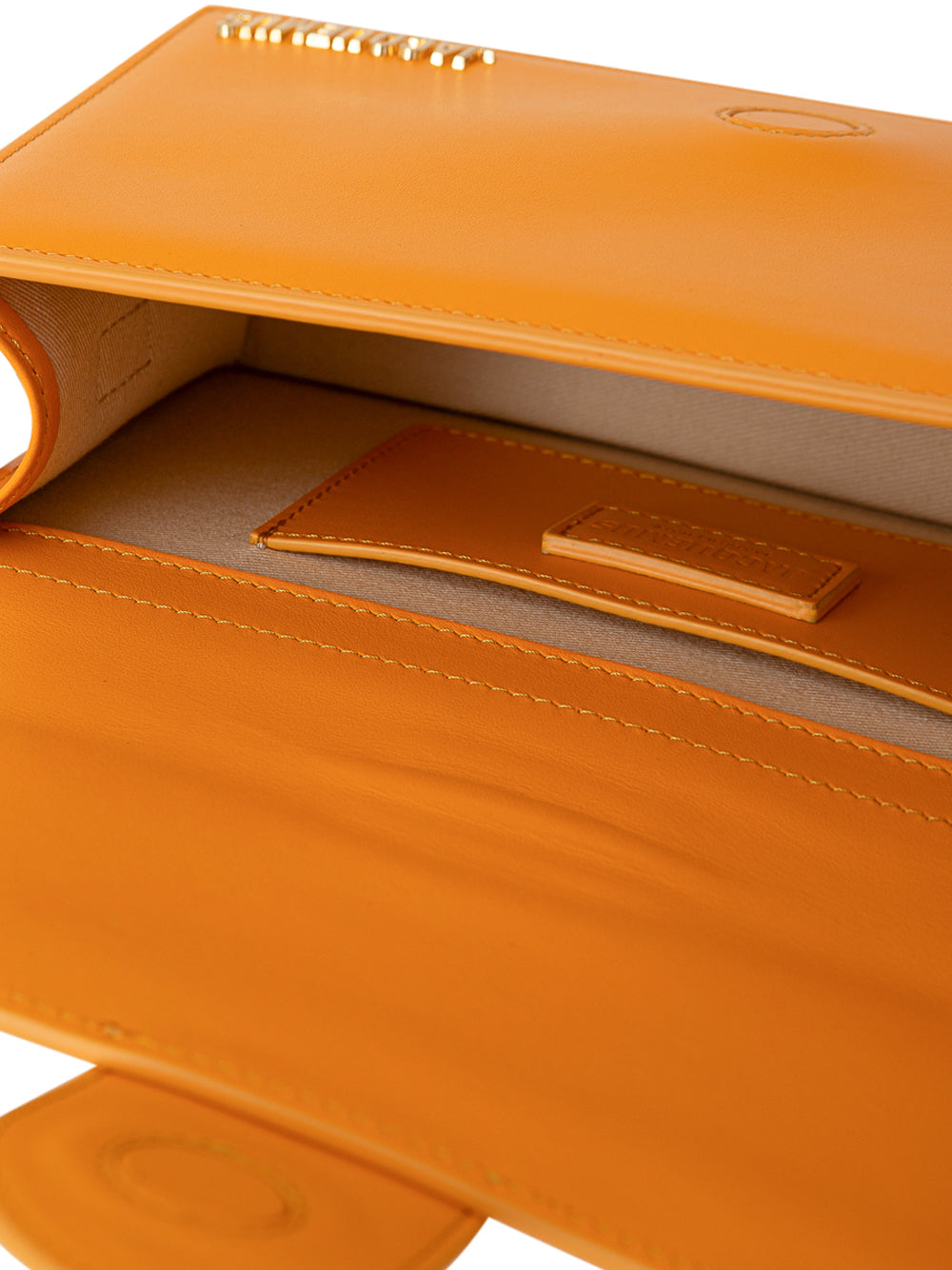 Le Grand Child Bag in Orange Leather Jacquemus