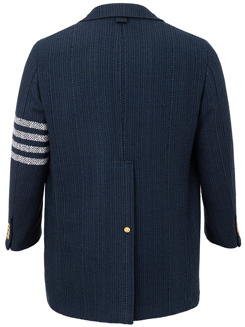 Chesterfield Overcoat Blu in Tweed Thom Browne